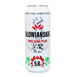 Piwo Słowiańskie Jasne 5,8% 500 ml puszka