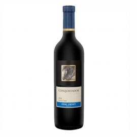 Wino Conquistador Merlot czerwone półsłodkie 12,5% 750 ml