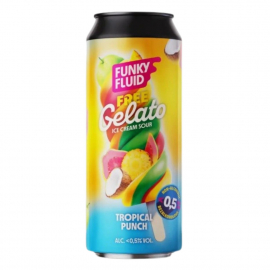 Piwo Funky Fluid Free Gelato Tropical Punch Ice Cream Sour 0,5% 500 ml Puszka