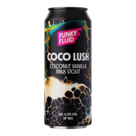 Piwo Funky Fluid Coco Lush Coconut Vanilla Milk Stout 6,3% 500 ml puszka