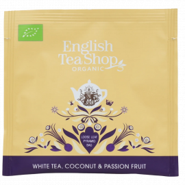 Herbata English Tea Shop Bio Premium White Tea Coconut Passion Fruit / Biała z Kokosem i Marakują 50 piramidek