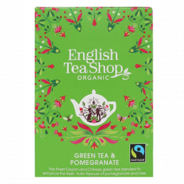 Herbata English Tea Shop Bio Green Tea&Pomegranate / Zielona z Granatem 50 piramidek