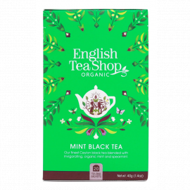 Herbata English Tea Shop Bio Mint Black Tea / Czarna Miętowa 20 saszetek