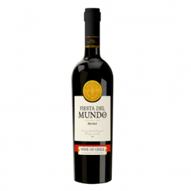 Wino Fiesta Del Mundo Dry Merlot 13% czerwone wytrawne 750 ml