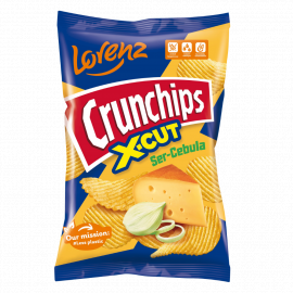Chipsy Crunchips X-Cut Ser Cebula 140 gr