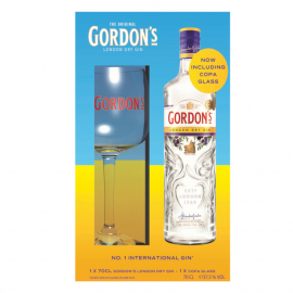 Gin Gordon's 37,5% 700 ml + kieliszek