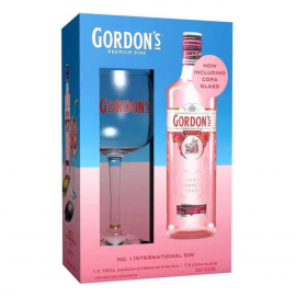Gin Gordon's Pink 37,5% 700 ml + kieliszek