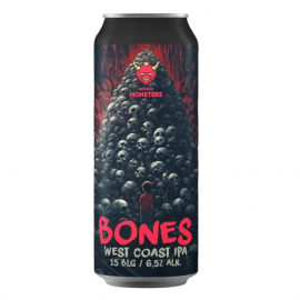 Piwo Monsters Bones West Coast IPA 6,5% 500 ml Puszka