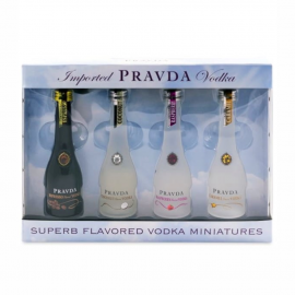 Wódka Pravda zestaw 37,5% 4x 50 ml
