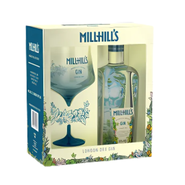 Gin MillHill's London Dry 38% 700 ml + kieliszek