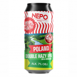 Piwo Nepomucen Hops Around The World - Poland - Double Hazy IPA 7% 500 ml