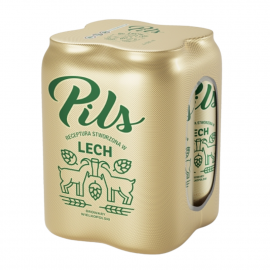 Piwo Lech Pils 5,5% 500 ml 4 - pak Puszka