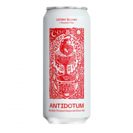 Piwo Browar Cztery Ściany Antidotum Double Fruited Imperial Sour Ale 6% 500 ml puszka