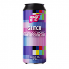 Piwo  Funky Fluid Glitch Hyperboost Mosaic & Krush Double NEIPA 8,1% 500 ml puszka