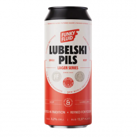 Piwo  Funky Fluid Lubelski Pils 5,2% 500 ml puszka