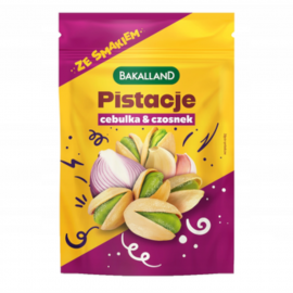 Przekąska Bakalland Pistacje prażone Cebulka Czosnek 170g