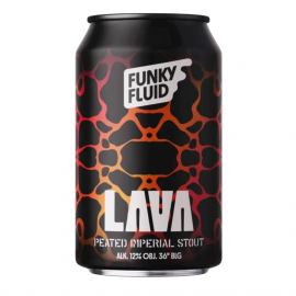 Piwo  Funky Fluid Lava Peated Imperial Stout 12% 330 ml puszka