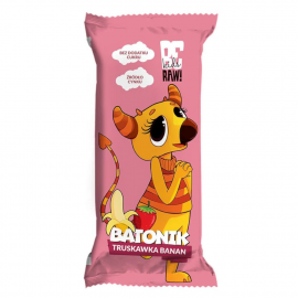 Baton BeRAW! Kids Baton Truskawka Banan 25 g
