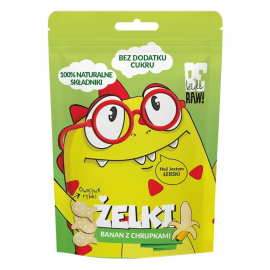 Baton BeRAW! Kids Żelki Banan z chrupkami 35 g