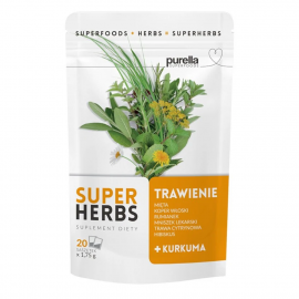 Herbata Purella Superfoods Superherbs Mieszanka ziół do zaparzania Trawienie 35 g