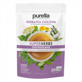 Herbata Purella Superfoods Superherbs Mieszanka ziół do zaparzania Odchudzanie 35 g