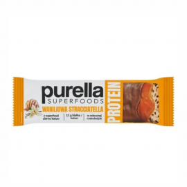 Purella Superfoods Protein bar baton proteinowy waniliowa straciatella 45 g