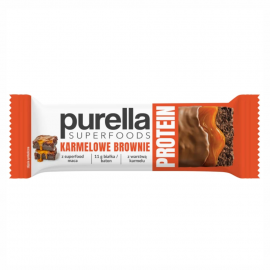 Purella Superfoods Protein bar baton proteinowy karmelowe brownie 45 g