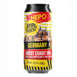 Piwo Nepomucen Hops Around The World - Germany West Coast IPA 6,7% 500 ml puszka