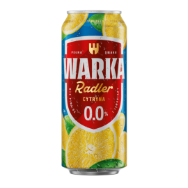 Piwo Warka Radler Cytryna Bezalkoholowe 0% 500 ml puszka
