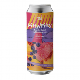 Piwo Magic Road 	Fifty/Fifty Peach, Guava & Blackcurrant 5,3% 500 ml puszka