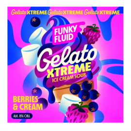 Piwo Funky Fluid Gelato Xtreme Berries & Cream Ice Cream Sour 8% 20 l keg