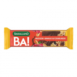 Bakalland BA! Baton czekoladowy Orzeszki i bakalie w czekoladzie 40 g