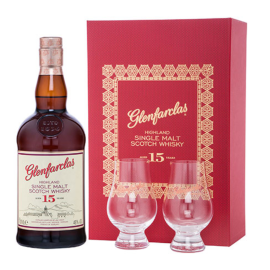 Whisky Glenfarclas 15YO 46% 700 ml + szklanki