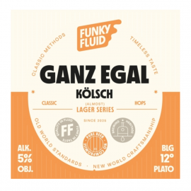 Piwo Funky Fluid Ganz Egal Kolsch 5% 30 l keg