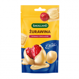 Bakalland Żurawina w białej czekoladzie Wedel 74g