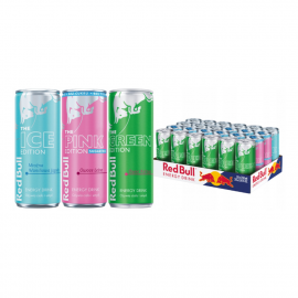 Napójenergetyczny Red Bull Mix smaków Ice, Pink, Green 24 x 250ml