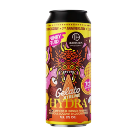 Piwo Funky Fluid/Mortalis Gelato Xtreme Hydra 8% 500 ml puszka