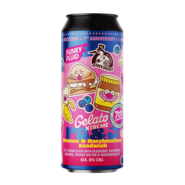 Piwo Funky Fluid / Hidden Springs Gelato Xtreme PB&J Banana Marshmallow Sandwich 8% 500 ml puszka