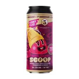 Piwo Funky Fluid / 3 Sons Royal Cookie Scoop Imperial Stout 12% 500 ml Puszka