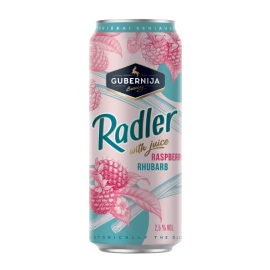 Piwo Gubernija Radler Malina i Rabarbar 2,5% 500 ml Puszka