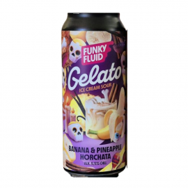 Piwo Funky Fluid Gelato Banana, Pineapple, Horchata 5,5% 500 ml puszka