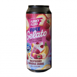 Piwo Funky Fluid Free Gelato Raspberry Banana Shake 0% 500 ml puszka