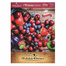 Wiśnie bez pestek kl.I mrożone 2,5kg x 4