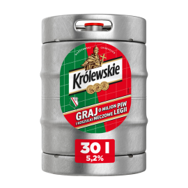 Piwo Królewskie Jasne 5,2% 30 l Keg