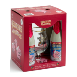 Piwo Delirium Noel Zestaw 10% 4 x 330 ml + pokal