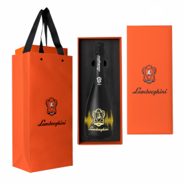 Wino musujące Lamborghini Brut Vino Spumante DJ 12% białe wytrawne 750 ml premium box
