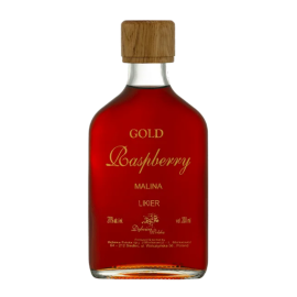 Likier Dębowa Polska Gold Raspberry Malina 20% 200 ml