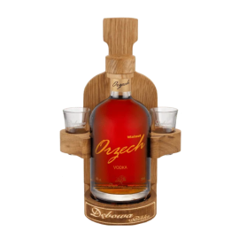 Wódka Dębowa Orzech Singiel 40% 700 ml + 2 kieliszki