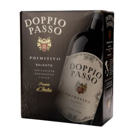 Wino Doppio Passo Primitivo Bag in Box 13% czerwone wytrawne 3000  ml