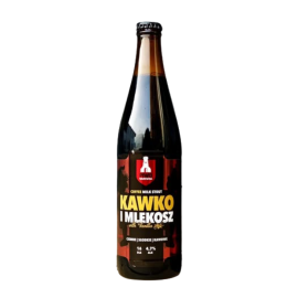 Piwo Piwowarownia Kawko i Mlekosz Coffee Milk Stout With Vanilla 4,5% 500 ml